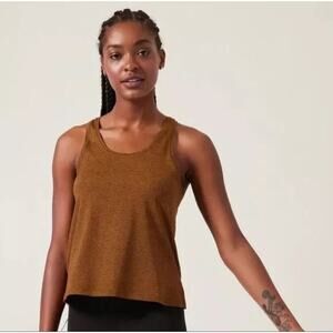 ATHLETA UPTEMPO ll TANK MAHOGANY HEATHER SIZE 2X NWT PILATES YOGA ATHLEISURE $55